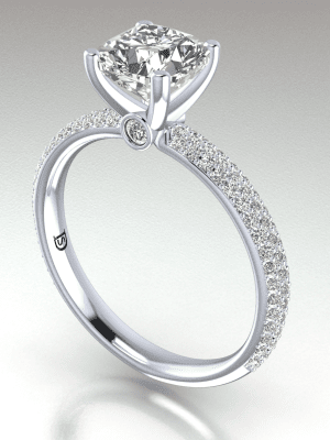 Cushion Cut Diamond Engagement Ring