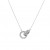 18k White Gold Pave Diamond Pendant Necklace