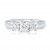 3 Stone Platinum Engagement Ring