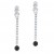 Black Diamond Dangle Earrings