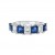 Blue Sapphire Diamond Band Houston