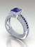 Blue Sapphire Engagement Rings