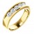 Channel Set Wedding Band