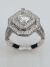 Diagonally Square Princess Cut Diamond Engagement Ring