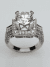 Engraved Semi Mount in 18k White Gold