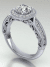 Filigree Vintage Style Engagement Ring