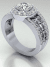 Fleur de Lis Engagement Ring