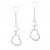 Heart Shape Pave Diamond Dangle Earrings