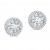 Invisible Setting Diamond Earring Studs