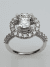 Pave Single Halo Setting Engagement Ring