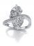 Two Pear Shaped Engagement Ring
