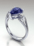Pear Shaped Tanzanite Engagement Ring