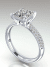 Princess Cut Micro Pave Engagement Ring