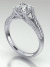Rope Twist Split Shank Engagement Ring