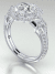 Scalloped Halo Engagement Ring