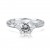 Tacori Brilliant Round and Trillion Cut Diamond Engagement Ring