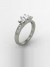 Three Stone Princess Cut Engagement Ring
