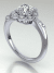 Vintage Halo Engagement Ring