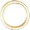 14k Yelllow Gold Flat Comfort Fit Men's Band