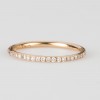 18k Rose Gold Diamond Band
