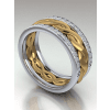 Braided Diamond Wedding Ring
