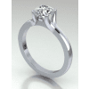 Classic Round Four Prong Solitaire Engagement Ring