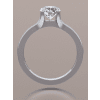 Classic Round Four Prong Solitaire Engagement Ring