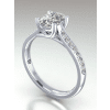 Cushion Shaped Diamond Engagement Ring