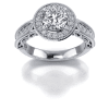 Filigree Vintage Style Engagement Ring