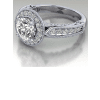 Filigree Vintage Style Engagement Ring