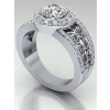 Fleur de Lis Engagement Ring