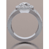 Fleur de Lis Engagement Ring