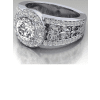Fleur de Lis Engagement Ring
