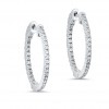 In and Out Diamond Hoop Earrings