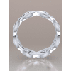 Infinity Diamond Wedding Ring in 18k White Gold
