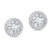 Invisible Setting Diamond Earring Studs