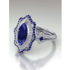 Marquise Cut Sapphire Engagement Ring