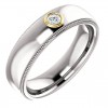 Mens Bezel Set Wedding Ring