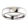 Mens Bezel Set Wedding Ring