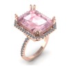 Morganite Engagement Ring in Rose Gold
