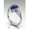 Pear Shaped Tanzanite Engagement Ring