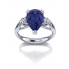 Pear Shaped Tanzanite Engagement Ring