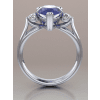 Pear Shaped Tanzanite Engagement Ring