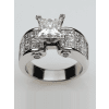 Princess Cut Invisible Setting Engagement Ring