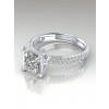 Princess Cut Micro Pave Engagement Ring
