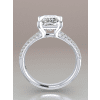 Princess Cut Micro Pave Engagement Ring