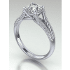 Rope Twist Split Shank Engagement Ring