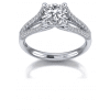 Rope Twist Split Shank Engagement Ring