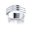 Square Shaped Wedding Band in 18k White Gold