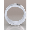 Square Shaped Wedding Band in 18k White Gold